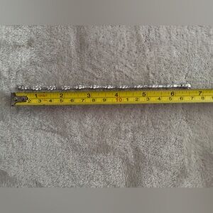 QVC Diamonique CZ Genuine 14k White Gold 6 3/4” Round and Baguette Bracelet